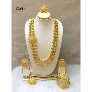 Conjunto de Joyería de Moda Chapada en Oro de la Colección Africana para Bodas, Fiestas, Compromisos, Aniversarios y Regalos - Product Image 1