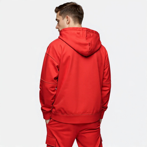 Conjunto Premium de Sudadera con Capucha y Pantalones Cargo 100% Algodón para Hombre / Sudadera Extra Grande con Bolsillo en el Pecho y Pantalones Cargo Deportivos / Logotipo Personalizado - Product Image 5