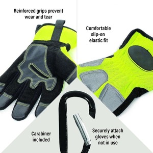 Guantes de Seguridad de Cuero de Grano Partido, Protección UV, Antideslizantes, Impermeables, Unisex, para Uso en Exteriores, Alta Calidad, Bajo Precio - Product Image 3