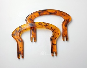 Poignées de sac personnalisées en acrylique et résine écologiques, accessoires de mode faits à la main pour la décoration de sacs - Product Image 3