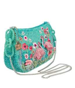 Sac à bandoulière en résine style bohème pour femmes indiennes, imprimés animaliers, fait main, perlé, avec fermeture éclair, grande capacité, pour soirée - Product Image 1