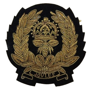 Beautiful Hand Embroidered Eco-Friendly Customized Nonwoven Felt Bullion Wire Badges Sequins for Luxury Fashion <b>Sew</b>-on Safety - Product Image 2