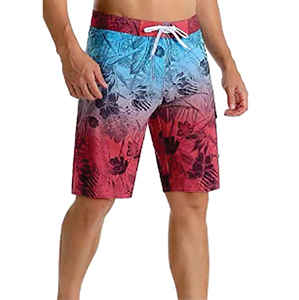 กางเกงว่ายน้ำผู้ชายแบบแห้งเร็ว ระบายอากาศได้ดี พิมพ์ลายตามสั่ง ขายส่ง ผลิตจากโพลีเอสเตอร์ 100% เอวยางยืด ป้องกันรังสียูวี - Product Image 4