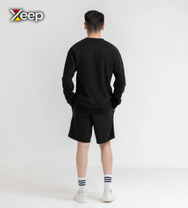 XEEP Customize Lightweight Solid Casual <b>Men</b> Shorts High Quality Quick Dry Breathable <b>Drawstring</b> Knitted Front High OEM Service - Product Image 2