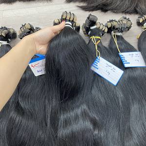 Extensions de cheveux à bandes adhésives 100% cheveux humains vietnamiens, prix de gros, sans nœuds, super soyeux - Product Image 1