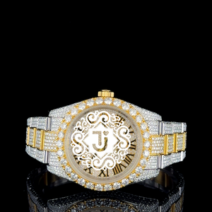 Reloj de Lujo Hip Hop con Diamantes Moissanite de Alta Demanda, Totalmente Cubierto de Diamantes con Claridad VVS, Acero Inoxidable, Disponible a Precio de Fábrica - Product Image 1