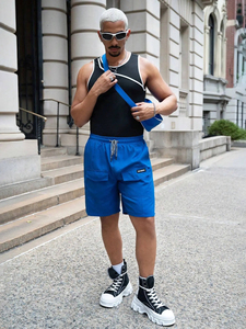 Camisetas de Gimnasio de Verano para Hombre con Logotipo Personalizado, Tejido Elástico Transpirable de Nailon y Spandex, Estilo Deportivo para Chicos - Product Image 3