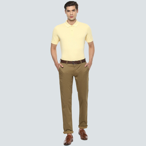 Polo Clásico para Hombre en Color Verde Azulado, Cuello en Contraste de Color Sólido, Corte Ajustado, Manga Corta, Informal, para Golf - Product Image 4