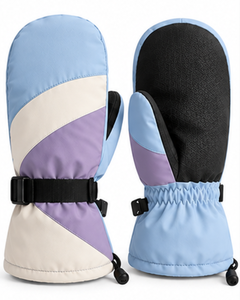 Mitaines d'hiver imperméables pour adultes, colorées, avec ceinture de maintien, pour sports de neige - Vente en gros et fabrication OEM - Product Image 1