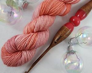 Handcrafted Acacia Wood Crochet <b>Hook</b> with Pink Swirl Resin, Choice of Size - Product Image 5
