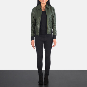 Women's <b>Long</b> Quilted Breathable Embroidery PU <b>Leather</b> Faux <b>Jacket</b> Comfortable Cozy Design Diamond <b>Leather</b> <b>Jackets</b> - Product Image 3