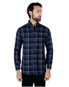 Camisa de Franela a Cuadros para Hombre, Manga Larga, Cuello Clásico, 100% Algodón, para Otoño, ODM, 180g - Product Image 3