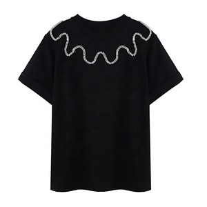 T-shirt sans manches graphique en strass pour homme, style streetwear, unisexe, robuste, léger, très demandé, prix de gros - Product Image 1