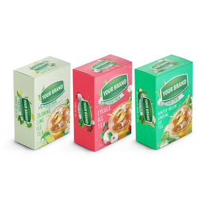 Thé au ginseng de marque privée aromatisé en poudre de thé aux pêches de haute qualité 15g par sachet de thé vert au jasmin personnalisé - Product Image 2