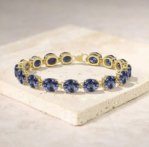 Alexandrite Stone Oval Cut Luxury Charm <b>Bracelet</b> Women 925 Sterling Silver Gold June Birthstone Elegant Jewelry Party - Product Image 4