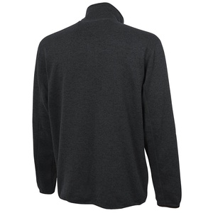 Veste en polaire technique unie noire, zippée, coupe ajustée, pour homme, résistante à l'eau, respirante, polaire vierge pour activités de plein air - Product Image 2