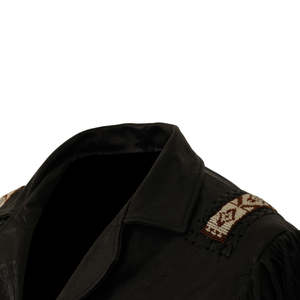 Chaqueta Western de Cuero Vacuno de Alta Calidad con Flecos para Hombre, Estilo Bordado Unisex - Product Image 6