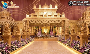 Mandap de Lujo Grandioso Manavarai para Bodas y Salones de Conferencias, Kalyana Mandapam para Bodas Tamiles, Mandap de Estilo Sureño Indio - Product Image 3