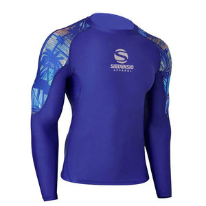 <b>Men</b> Long Sleeve Breathable Quick Dry Rashguard <b>Swimming</b> <b>Tops</b> High Performance Sportswear - Product Image 3