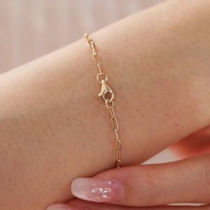 Bracelet chaîne élégant pour femme en moissanite et diamant, argent sterling 925, bijou de luxe tendance, cadeau - Product Image 2