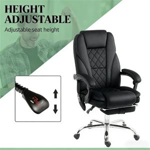 Sedia da Ufficio Nera con Funzione Massaggio per Uso Computer - Product Image 4