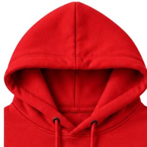 Sudadera Clásica Roja con Capucha, Sudadera Informal de Manga Larga con Capucha con Cordón Ajustable y Bolsillo Frontal Tipo Canguro - Product Image 6
