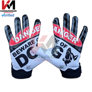 Guantes de Fútbol Americano Elite Griptac con Logotipo Personalizado OEM, Guantes Profesionales para Receptor, Rendimiento en Todo Clima, Equipo de Entrenamiento - Product Image 1