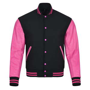 Classic Wear Varsity Jackets Breathable Crew Neck Collar Customized Logo Printing Full Sleeves College Baseball Jacket For Men - Product Image 1