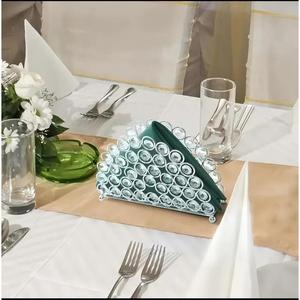 Luxury Crystal Diamond <b>Tissue</b> Stand For Tableware Use Decorative Latest Design Napkin Holder For <b>Wedding</b> Parties Dining Tabletop - Product Image 2