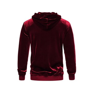 Sweat à capuche en velours pour homme, best-seller, manches longues, tissu doux, chaud, pour l'hiver, avec poche kangourou - Product Image 2