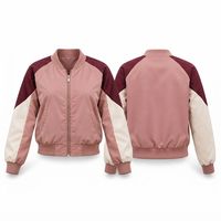 Veste bomber décontractée pour femmes, respirante et élégante, avec logo personnalisé en grande quantité, sur mesure, de haute qualité, grande taille, OEM