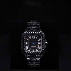 Reloj de Lujo Automático de Acero Inoxidable con Diamantes de Imitación VVS Moissanite, Estilo Hip Hop, que Pasa la Prueba del Diamante - Product Image 1