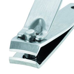 Coupe-ongles professionnel en acier inoxydable satiné de qualité médicale, lame droite, résistant à la corrosion - Product Image 2