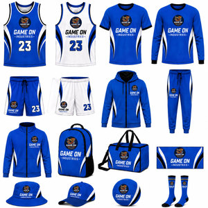 Manufacturer Supply Men's Basketball Uniform Automated Cutting Breathable Quick Dry Sublimated Sports Kit Jersey - Product Image 3