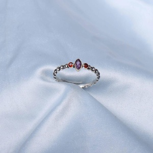 Natural Amethyst <b>Garnet</b> Gemstone <b>Ring</b> Handmade 925 Sterling <b>Silver</b> Statement Jewelry for Women - Product Image 5