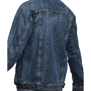 Men's Stonewashed Denim Jacket Button Fly Closure Casual Style Loose Fit 100% Cotton Woven Fabric Breathable Windproof Autumn - Product Image 2
