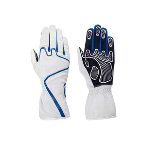 Gants de course automobile en cuir personnalisés en gros, antidérapants, respirants, avec fermeture auto-agrippante, pour mécaniciens, conduite, sécurité au travail, karting - Product Image 6