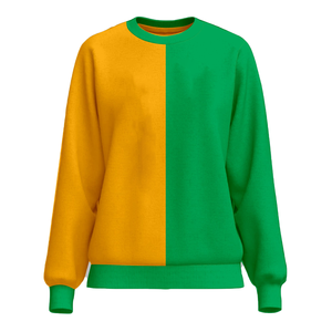 New Arrival Two Tone Sorority Embroidered logo Crewneck Women Sweatshirt Women Oversized Cotton College & School Wear Pullover - Product Image 1