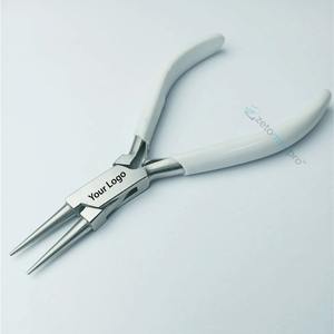 Pince à bec micro-chaîne noire en acier inoxydable de haute qualité, outil de précision pour la fabrication professionnelle de bijoux - Product Image 5