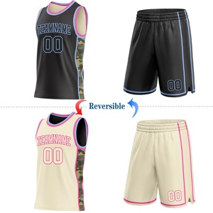 Champion Style Reversible Basketball Kit Premium Polyester Mesh Custom Logo Mesh Sleeveless <b>Athletic</b> Wear for Adults Unisex - Product Image 1