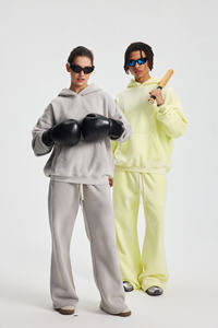 Pantalons de jogging en coton personnalisés, impression sérigraphique, coupe large, pour marques streetwear américaines, tailles S M L XL. - Product Image 6