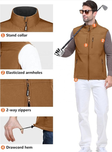 Chaleco Softshell Premium para Hombre - Ropa de Trabajo para Exteriores Resistente al Agua con Diseño de Múltiples Bolsillos - Product Image 5