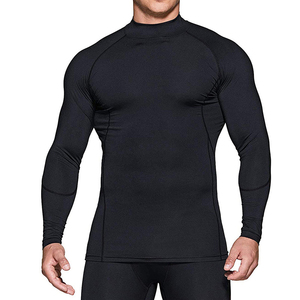 Camiseta de Compresión de Manga Larga para Hombre, Secado Rápido, Absorbe la Humedad, Elástica en 4 Direcciones, para Gimnasio, Fitness, Deportes, Capa Base, OEM, ODM - Product Image 1