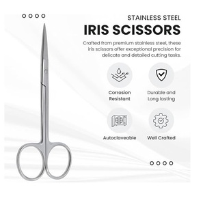 Durable Medical Surgical Stitch <b>Suture</b> Dissecting Scissors Stainless Steel Surgical <b>Kit</b> for Hospital ICU Clinic Use Manual - Product Image 3