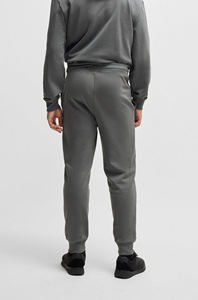 Ensemble survêtement homme gris foncé : sweat à capuche et pantalon de jogging en molleton, tenue décontractée et active pour l'hiver, deux pièces pour la gym et le sport - Product Image 3