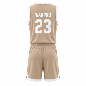 Conjunto de Camiseta de Baloncesto WARPRO Naranja 23 Sublimada, Transpirable, Unisex para Adultos, Cuello en V, Sin Mangas, de Alta Calidad, Camiseta sin Mangas y Pantalones Cortos - Product Image 2