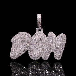 จี้เพชร CZ สุดหรูแบบสั่งทำพิเศษ สไตล์สตรีทเลเจนด์ - Product Image 1