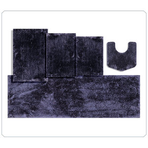 Juego de Alfombras de Baño de Lujo de 5 Piezas, Ultra Suaves, Absorbentes y Antideslizantes, con Alfombra para el Contorno del Inodoro, Venta al Por Mayor - Product Image 1
