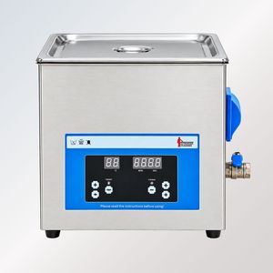 Digital <b>Ultrasonic</b> <b>Cleaner</b> with Heating Timer Stainless Steel Tank and Drain Valve for Laboratory Use - Product Image 2