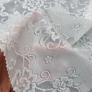 Floral Vine Customized Color Lightweight Stretch <b>Lace</b> Fabric 147cm Nylon Spandex <b>Elastic</b> Warp Knit for Wedding Lingerie Dresses - Product Image 3